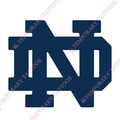 Notre Dame Fighting Irish Customize Temporary Tattoos Stickers NO.5715